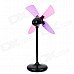 Stylish ABS 4-Fan-Blade USB Fan - Black (3 x AAA) Stylish ABS 4-Fan-Blade USB Fan - Black (3 x AAA)