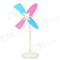 Stylish ABS 4-Fan-Blade USB Fan - White (3 x AAA) Stylish ABS 4-Fan-Blade USB Fan - White (3 x AAA)