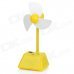 Stylish USB Button-Press & Touch Fan w/ USB Cable - Yellow Stylish USB Button-Press & Touch Fan w/ USB Cable - Yellow