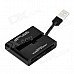 SY-660 USB 2.0 Multi-in-One Memory Card Reader - Black (Max. 32GB) SY-660 USB 2.0 Multi-in-One Memory Card Reader - Black (Max. 32GB)