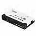 6-in-1 Card Reader with LED Indicator - Black + White 6-in-1 Card Reader with LED Indicator - Black + White