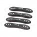 Decorative Car Crash Barriers Door Guard Strip Protectors - Black (4-Piece Pack) Decorative Car Crash Barriers Door Guard Strip Protectors - Black (4-Piece Pack)