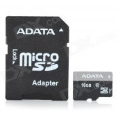 ADATA Micro SD / TF Memory Card w/ SD Adapter - 16GB (Class 10)