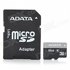 ADATA Micro SD / TF Memory Card w/ SD Adapter - 16GB (Class 10) ADATA Micro SD / TF Memory Card w/ SD Adapter - 16GB (Class 10)