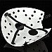 Stylish Multi-hole Broken Face Mask - White