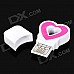 Fashion Heart Style USB 2.0 Micro SD / TF Memory Card Reader - Pink + White Fashion Heart Style USB 2.0 Micro SD / TF Memory Card Reader - Pink + White