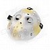 Stylish Many Holes Hollow-out Jason Mask - White + Yellow