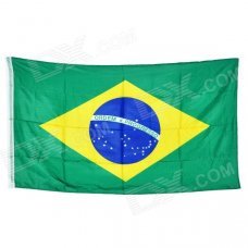 Brazil National Flag - Blue + Yellow + Green (150 x 90cm) Brazil National Flag - Blue + Yellow + Green (150 x 90cm)