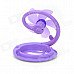 Plastic Folding Fan w/ USB Charging Cable for Computer - Purple (5-Fan-Blade, 92cm)