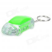 Cute Mini Car Style Keychain with Blue/Red LED Flashing Light (3 x LR41)
