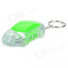 Cute Mini Car Style Keychain with Blue/Red LED Flashing Light (3 x LR41)