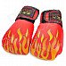 Martial Arts Training Free Combat Boxing Gloves - Yellow + Red + Black (Pair)