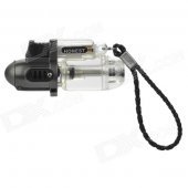 1300'C Windproof Butane Jet Torch Lighter - Grey + Transparent