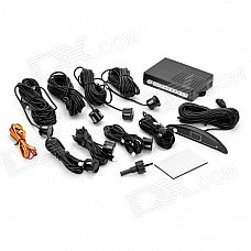 8-Sensor Car Parking Sensor System - Black (12V) 8-Sensor Car Parking Sensor System - Black (12V)