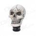 Cool Skull Style Resin Car Gear Shift Knob - White
