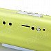 X168 Rechargeable MP3 Player Speaker w/ FM / USB / TF - Green X168 Rechargeable MP3 Player Speaker w/ FM / USB / TF - Green