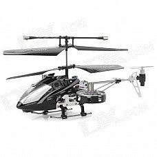 Rechargeable 4-Channel R/C Helicopter w/ IR Throttle Stick Controller and Gyroscope - Black + Silver Rechargeable 4-Channel R/C Helicopter w/ IR Throttle Stick Controller and Gyroscope - Black + Silver