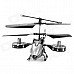 Rechargeable 4-Channel R/C Helicopter w/ IR Throttle Stick Controller and Gyroscope - Black + Silver Rechargeable 4-Channel R/C Helicopter w/ IR Throttle Stick Controller and Gyroscope - Black + Silver