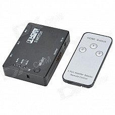 4-Port 1080p HDMI V1.4 Switch w/ Remote Control - Black (3-In / 1-Out) 4-Port 1080p HDMI V1.4 Switch w/ Remote Control - Black (3-In / 1-Out)