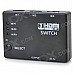 4-Port 1080p HDMI V1.4 Switch w/ Remote Control - Black (3-In / 1-Out) 4-Port 1080p HDMI V1.4 Switch w/ Remote Control - Black (3-In / 1-Out)