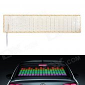 EL Sound Activated Blue-Green Light Car Sticker / Light Up Equalizer for Car Decoration