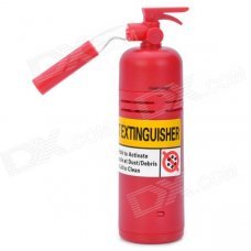 Mini Extinguisher Style Desktop Vacuum - Red (2 x AA)