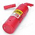 Mini Extinguisher Style Desktop Vacuum - Red (2 x AA)