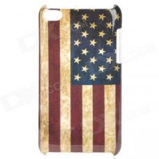Vintage U.S. Flag Style Protective PC Back Case for Ipod Touch 4 - Red + Blue + Brown Vintage U.S. Flag Style Protective PC Back Case for Ipod Touch 4 - Red + Blue + Brown