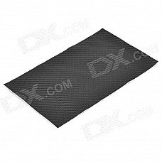 3D Carbon Fiber Paper Decoration Sheet Car Sticker - Black (12 x 20cm)