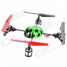 V929 2.4GHz Remote Control 4-CH Beetle Style Flying UFO - Green + Black + Red V929 2.4GHz Remote Control 4-CH Beetle Style Flying UFO - Green + Black + Red