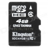 Genuine Kingston Micro SDHC / TF Memory Card (4GB / Class 4)