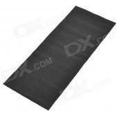 3D Carbon Fiber Paper Decoration Sheet Car Sticker - Black (20 x 50cm)