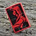 Uncap Style Sexy Girl Pattern Kerosene Oil Lighter - Black + Red