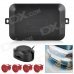 4-Sensor Car Ultrasonic Backup / Parking Sensor System - Red 4-Sensor Car Ultrasonic Backup / Parking Sensor System - Red