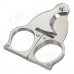 Triangular Stainless Steel Cigar Cutter - Silver