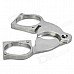Triangular Stainless Steel Cigar Cutter - Silver