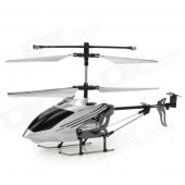 Rechargeable 3-CH R/C Helicopter w/ IR Throttle Stick Controller & Gyroscope - Black + Silver
