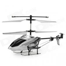 Rechargeable 3-CH R/C Helicopter w/ IR Throttle Stick Controller & Gyroscope - Black + Silver Rechargeable 3-CH R/C Helicopter w/ IR Throttle Stick Controller & Gyroscope - Black + Silver
