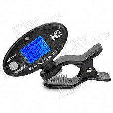 0.9" LCD Digital Acoustic Clip-on Tuner Metronome Tone Generator - Black (1 x CR2032) 0.9" LCD Digital Acoustic Clip-on Tuner Metronome Tone Generator - Black (1 x CR2032)