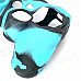 Protective Silicone Cover Case for PS3 / PS2 Controller - Black + Light Blue