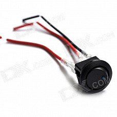 Car DIY 3-Lines Rocker Switch with Blue Indicator Light - Blue