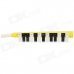 13-Key Plastic Music Melodica - Yellow + Black + White