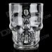 Crystal Skull Style Glass Beer Cup - Transparent (500ml)