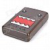 Domo-kun Pattern Kerosene Oil Lighter - Dark Brown