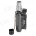 1300'C Windproof Blue Flame Butane Jet Torch Lighter - Black + Silver