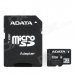 ADATA Micro SD HC / TF Memory Card w/ SD Adapter- 32GB (Class 4)