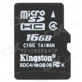 Kingston SDC4 Micro SD HC / TF Memory Card - 16GB (Class 4)