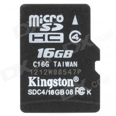 Kingston SDC4 Micro SD HC / TF Memory Card - 16GB (Class 4)