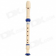 Stylish Instrument Music 6-Hole High-pitch Clarinet Flageolet - White
