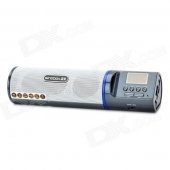 SINGBOX SV-500L 1.0" LCD MP3 Player Speaker w/ FM / SD / USB / 3.5mm Jack - Black + White